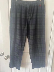 Pantalones de salón Polo Ralph Lauren para hombre 100 % algodón franela con bolsillos L (36-38) - Imagen 1 de 4