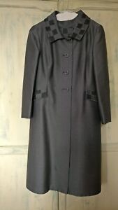 Vintage 1960s dress and matching coat suit Small Goodwood Revival 