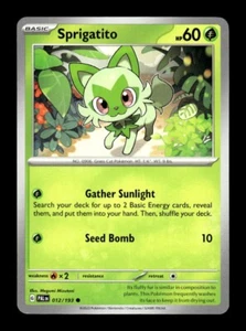 Pokemon Paldea Evolved Sprigatito 012/193 - Picture 1 of 1