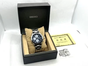 Auth SEIKO Chronograph Wristwatch Watch Reverse-Panda Dial SND367 7T92-0DW0 - Picture 1 of 9