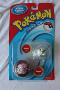 Pokémon Battle Figures Mareep vs Snubbull Figure Set 2000 Hasbro Set MOC NEW - Picture 1 of 4
