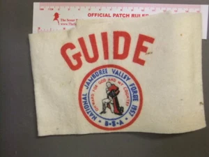 Boy Scout National Jamboree 1957 Guide Armband 6556BB - Picture 1 of 1