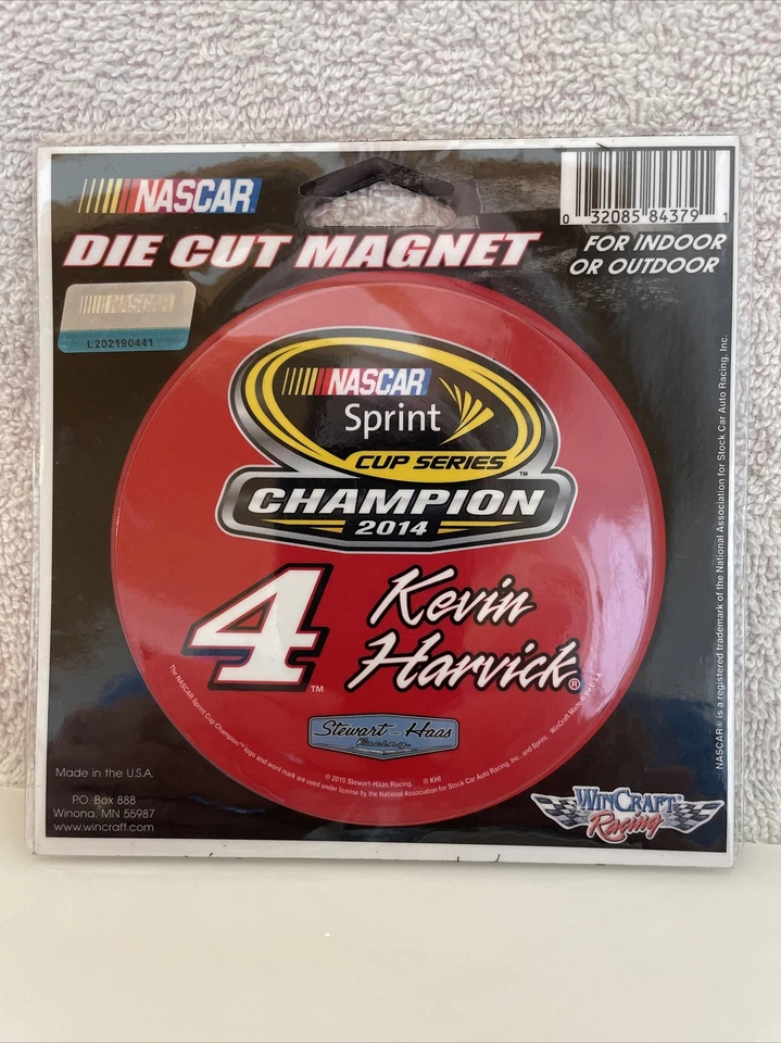 Kevin Harvick #4 2014 campeón 4” imán redondo #13 Foto 1 de 2
