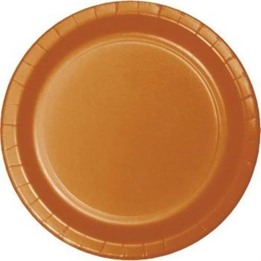 Pumpkin Spice 9" Paper Plates 24 Per Pack Tableware Decorations & Party Supplies - Image 1 of 1