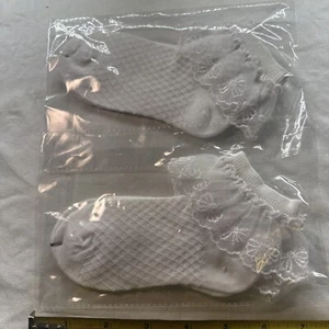 Lace Girls Frilly Socks - Picture 1 of 10