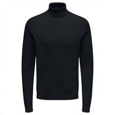 Only & Sons Phil Knitted Turtle Neck - Navy Blue