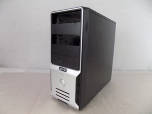 JOY-IT ATX Micro-ATX ITX Midi Tower Case Gehäuse Silber-Schwarz 3x5.25-Zoll - Bild 1 von 1
