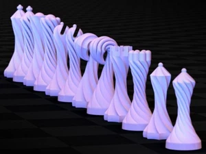Dueling Spiral Chess Set - Picture 1 of 6