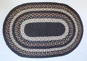 Earth Rugs Oval Rug Floor Mat Braided 20"x30" Capitol Colonial Primitive 2 Avail - Picture 1 of 7
