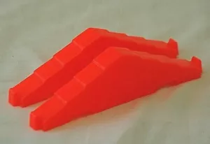 Lincoln Logs Orange Roof Gables Western Cabin Building Toy Two Notch Vintage - Picture 1 of 3