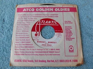 SERGIO MENDES MONDAY, MONDAY 45 RPM PROMO RECORD ATLANTIC 45-5076 WITH SLEEVE - Picture 1 of 10
