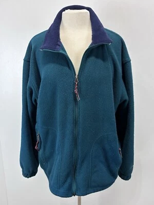 Vtg EMS Eastern Mountain Sports Plates Fleece Jacket Sz X-Large Women Made USA - Image 1 of 4
