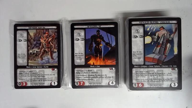 Battletech CCG/TCG Mercenaries Complete R/C/U Set 1997 WOTC - Image 1 of 1