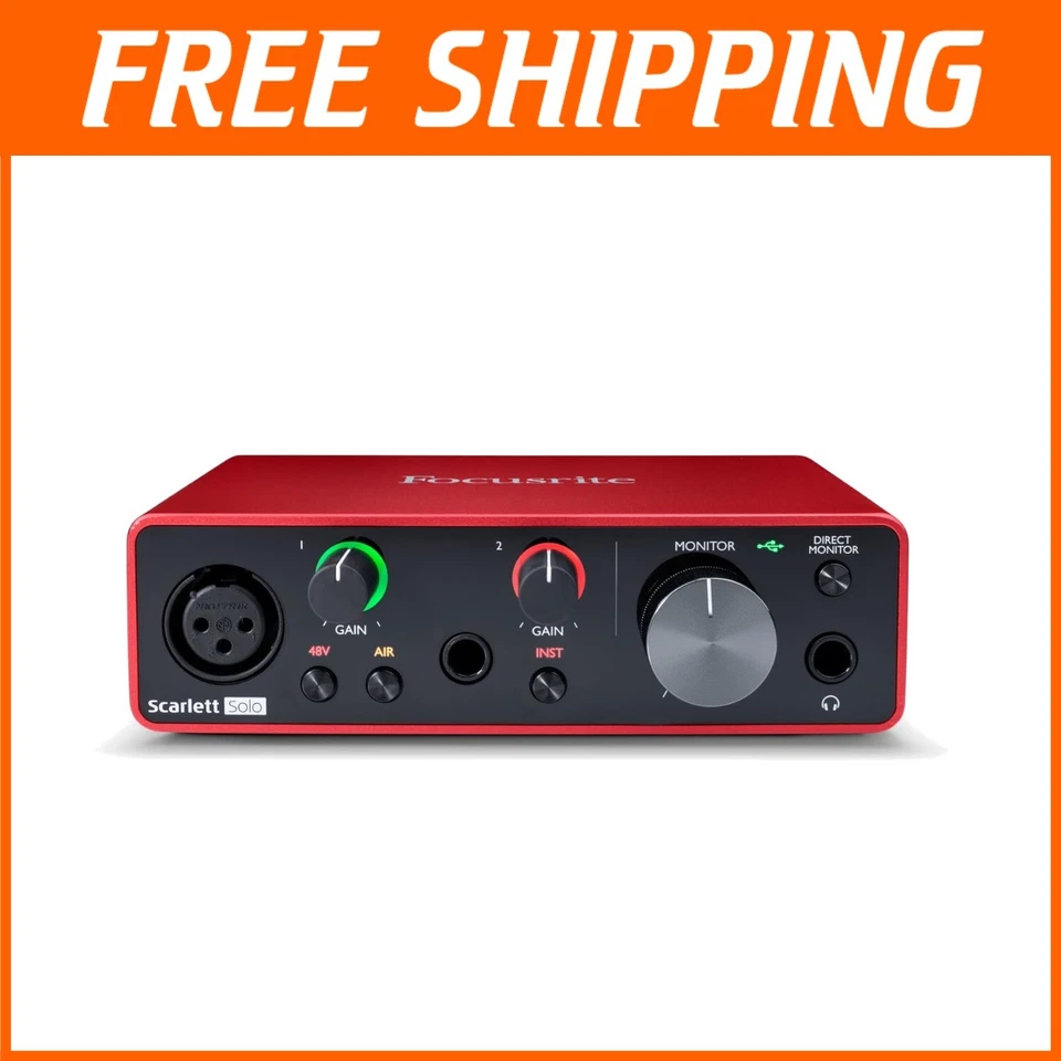 High-Performance 3rd Gen Solo USB Interface - Perfect for Recording & Playback - Image 1 of 4
