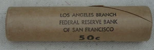 1958-D Lincoln Wheat Cent Roll Original Bank Wrap Federal Reserve OBW Penny - Picture 1 of 5