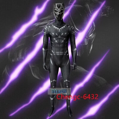 Kostüme Captain America Black Panther Jumpsuits Cloak Halloween Cosplay Costumes - Image 1 of 4