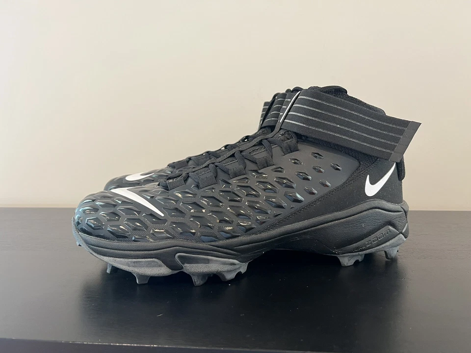 Nike Force Savage Pro 2 Shark Football Cleats Black Size 12.5 Mens BV5448-001