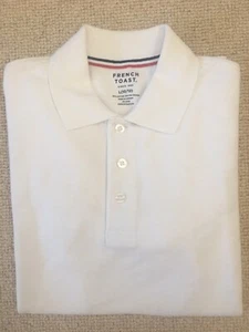 👕 Boys French Toast Short Sleeve White Cotton Color Dress Shirt L(10/12) 👕 - Picture 1 of 5