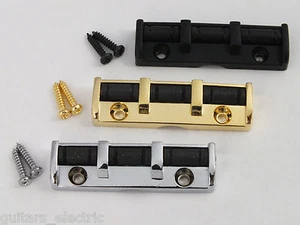 Roller Nut 3 Saddles in Chrome, Black or Gold Strat Tele electric guitar upgrade - Picture 1 of 9