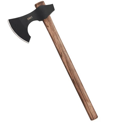 CRKT Axt Beil Berserker mit 1055 High Carbonstahl Axtkopf und Hickory-Griff