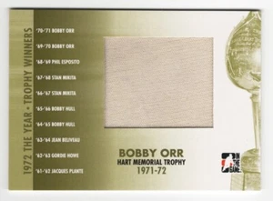 2009-10 ITG 1972 The Year In Hockey Hart Trophy Winners Jersey Bobby Orr /10 !! - Picture 1 of 2