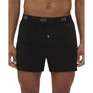 GAP Boxershorts Herren Large schwarz Bio Baumwolle Strick 3er Pack Funktionsfliege Neu mit Etikett - Bild 1 von 5