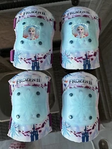 Rodilleras y coderas Disney Frozen 2 Elsa (JUVENTUD) USADAS EN EXCELENTE ESTADO Patinaje sobre ruedas - Imagen 1 de 5