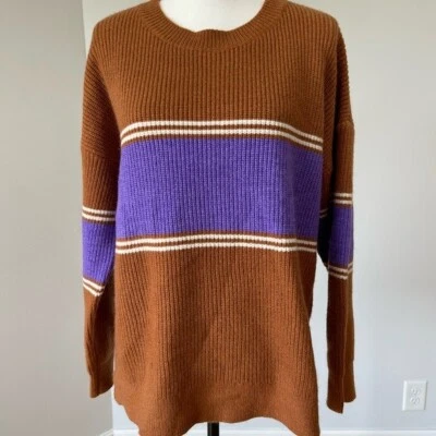 Lumiere size large long sleeve sweater crew neck work cozy modest Autumn  EUC - Image 1 of 4