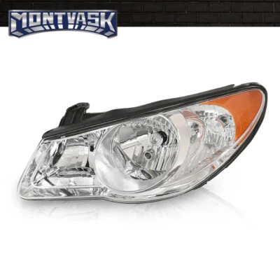 New Chrome Headlight Fit For 2007-2010 Hyundai Elantra Left Driver Side - Image 1 of 4