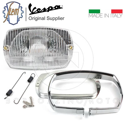 SIEM FARO VESPA 50 SPECIAL KIT COMPLETO CORNICE MOLLA GHIERA FANALE ANTERIORE