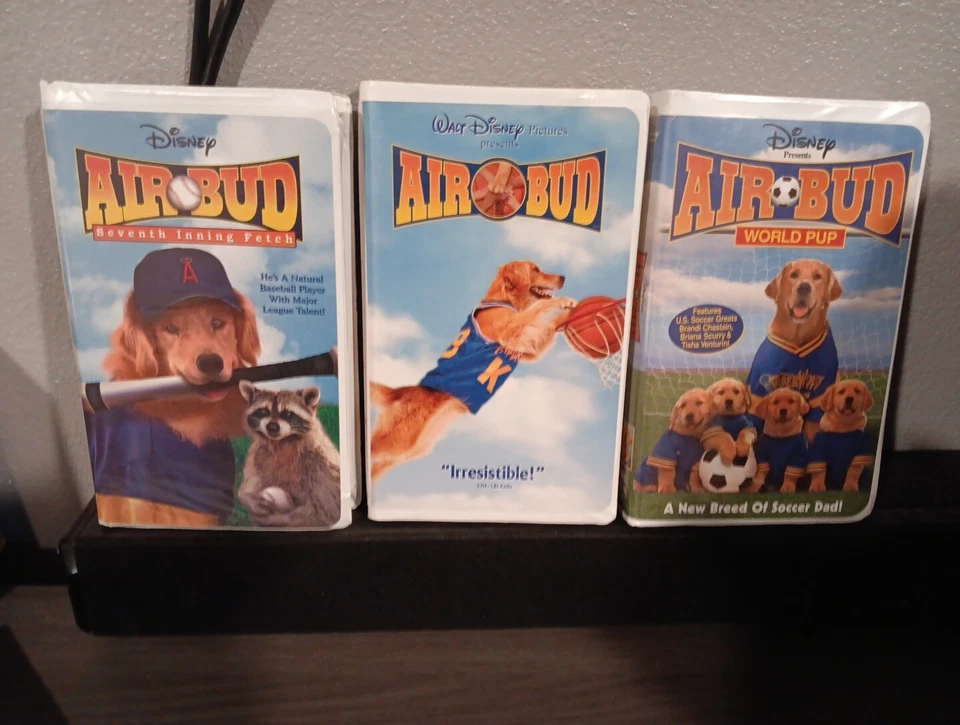 Disneys Air Bud VHS Lot Basketball, Baseball And Soccer - Image 1 of 4