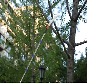 Pole Saw cutter for Tree Trimming Pruner with 48"~166" adjust Pole+3-Sided blade - Picture 1 of 18