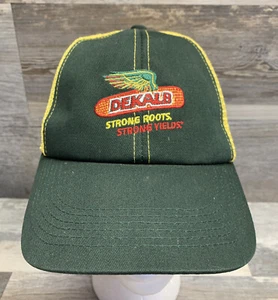 DEKALB Strong Roots Strong Yields Seed Adjustable Mesh Cap Hat - Picture 1 of 6