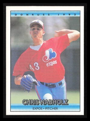 Chris Nabholz 1992 Donruss #170  Montreal Expos - Image 1 of 2