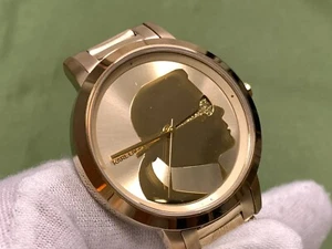 KARL LAGERFELD KL-2221 Gold Dial 3 ATM Gold Tone S/S QUARTZ WOMEN'S Watch - Bild 1 von 16