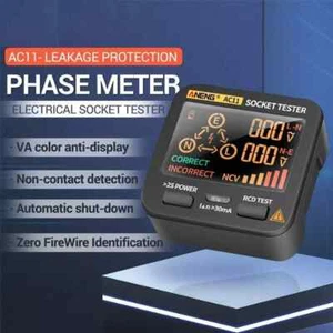 NEW Digital Smart Socket Tester Voltage Test Socket Detector AU Plug Ground Zero - Picture 1 of 12