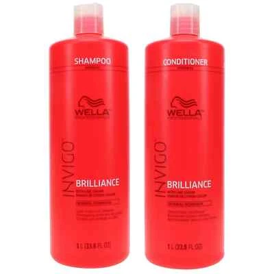 Wella Invigo Brilliance Shampoo & Conditioner Fine / Normal 33.8oz Duo / Set - Image 1 of 2
