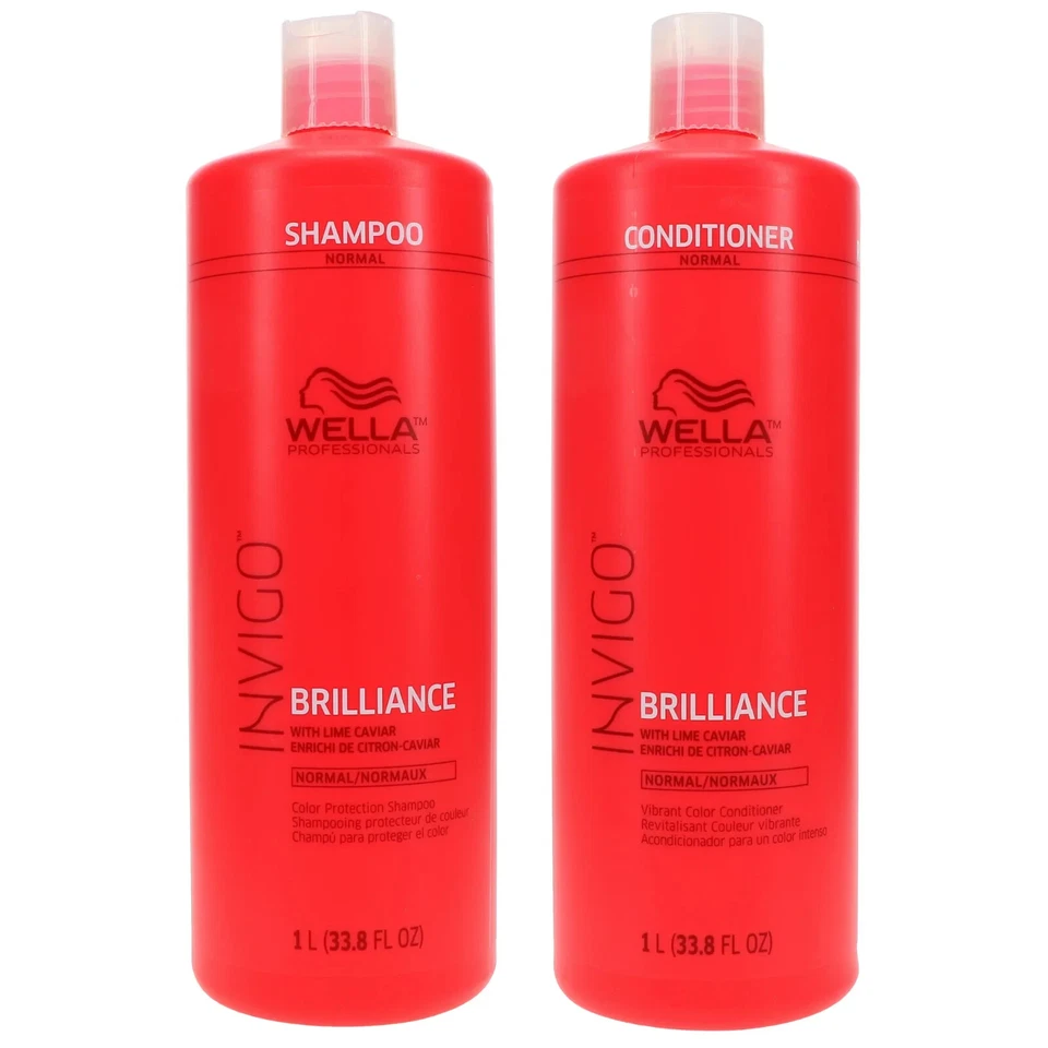 Wella Invigo Brilliance Shampoo & Conditioner Fine / Normal 33.8oz Duo / Set - Image 1 of 2