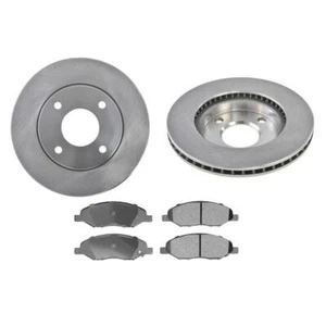 Fits 2009 to 2011 for Nissan Versa 1.6L Front Rotors & Premium Brake Pads 3Pcs - Picture 1 of 6