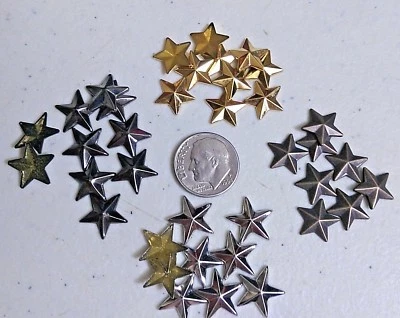 Paquete de 50 tachuelas adhesivas Hotfix Star de 1/2" (12 mm) para manualidades elige el acabado Foto 1 de 2