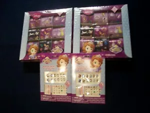 Disney SOFIA the First 2 Stickers Sticker Boxes 300 Total Plus 2 Packs Nail Art - Picture 1 of 4