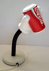 Coca-Cola Hand Holding A Coke Can Lamp 1989 France - Picture 1 of 6