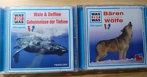 WAS IST WAS # # 2 CDs # Kinder Hörspiel # Bären Wölfe Wale & Delfine Tiefsee - Bild 1 von 4