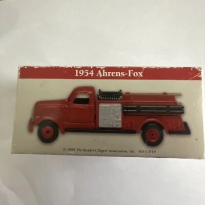 1954 Ahrens-Fox High Speed Diecast Fire Truck 1/64 Vehicle 1999 Readers Digest - Изображение 1 из 4