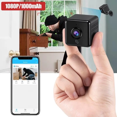 MINI IP KAMERA 1080P WIRELESS WLAN WIFI CAMERA ÜBERWACHUNGKAMERA IR CAM HD NEU - Bild 1 von 4