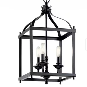 Kichler 42566 Black Larkin 3-Light 12"W Pendant - Picture 1 of 2