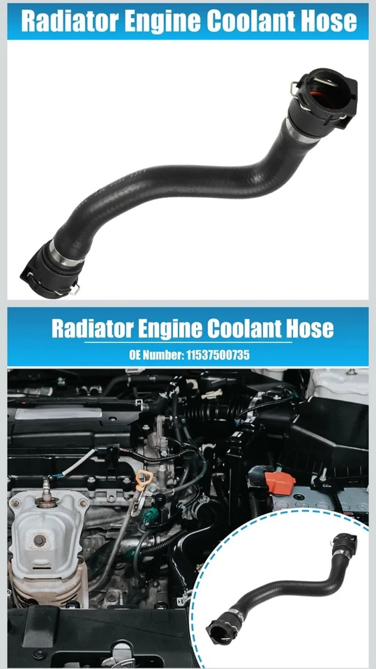 Bomba de água adicional HOSE para tanque de expansão de líquido de arrefecimento para BMW 2001-2006 x5 3.0i - Imagem 1 de 3
