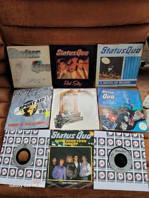 Status Quo - 7 Single Bundle of 9 Vinyl Records. VG+/VG+ - Image 1 of 4