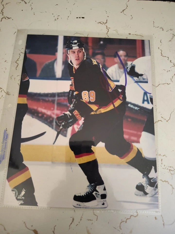 Alexander Mogilny Autographed Vancouver Canucks 8x10 Photograph. - Image 1 of 2