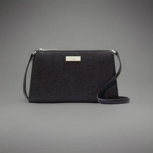 New Kate Spade Kenzie Limited Edition Mini Crossbody Glitter Black - Picture 1 of 2